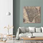 Vintage Map of Lower Manhattan (1847) by Adam Shaw on GIANT ART - white photo illustration