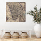 Vintage Map of Lower Manhattan (1847) by Adam Shaw on GIANT ART - white photo illustration