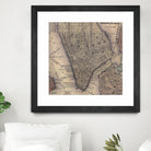 Vintage Map of Lower Manhattan (1847) by Adam Shaw on GIANT ART - white photo illustration