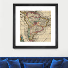 Vintage Map of South America (1747) by Adam Shaw on GIANT ART - white photo illustration