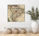 Vintage Map of South America (1747) by Adam Shaw on GIANT ART - white photo illustration