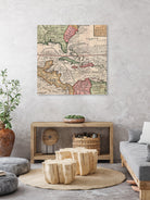 Vintage Map of The Americas (1732) by Adam Shaw on GIANT ART - white photo illustration