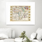 Vintage Map of Africa (1710) by Adam Shaw on GIANT ART - white photo illustration