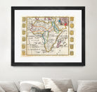 Vintage Map of Africa (1710) by Adam Shaw on GIANT ART - white photo illustration