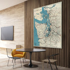 Vintage Map of The Puget Sound (1919) by Adam Shaw on GIANT ART - white photo illustration