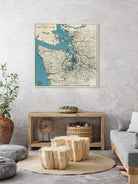 Vintage Map of The Puget Sound (1919) by Adam Shaw on GIANT ART - white photo illustration