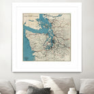 Vintage Map of The Puget Sound (1919) by Adam Shaw on GIANT ART - white photo illustration