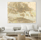 Vintage Map of Stockholm Sweden (1899) by Adam Shaw on GIANT ART - white photo illustration