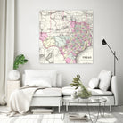 Vintage Map of Texas (1855) by Adam Shaw on GIANT ART - white photo illustration