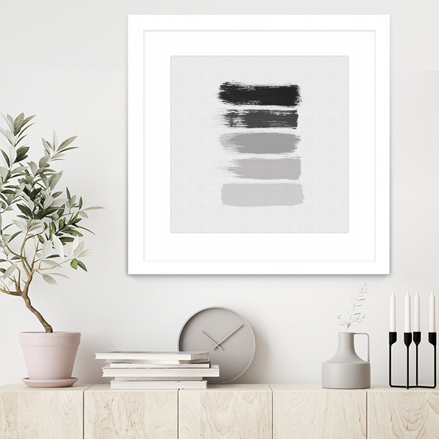 Black & White Stripes by Dana Shek on GIANT ART - white digital painting