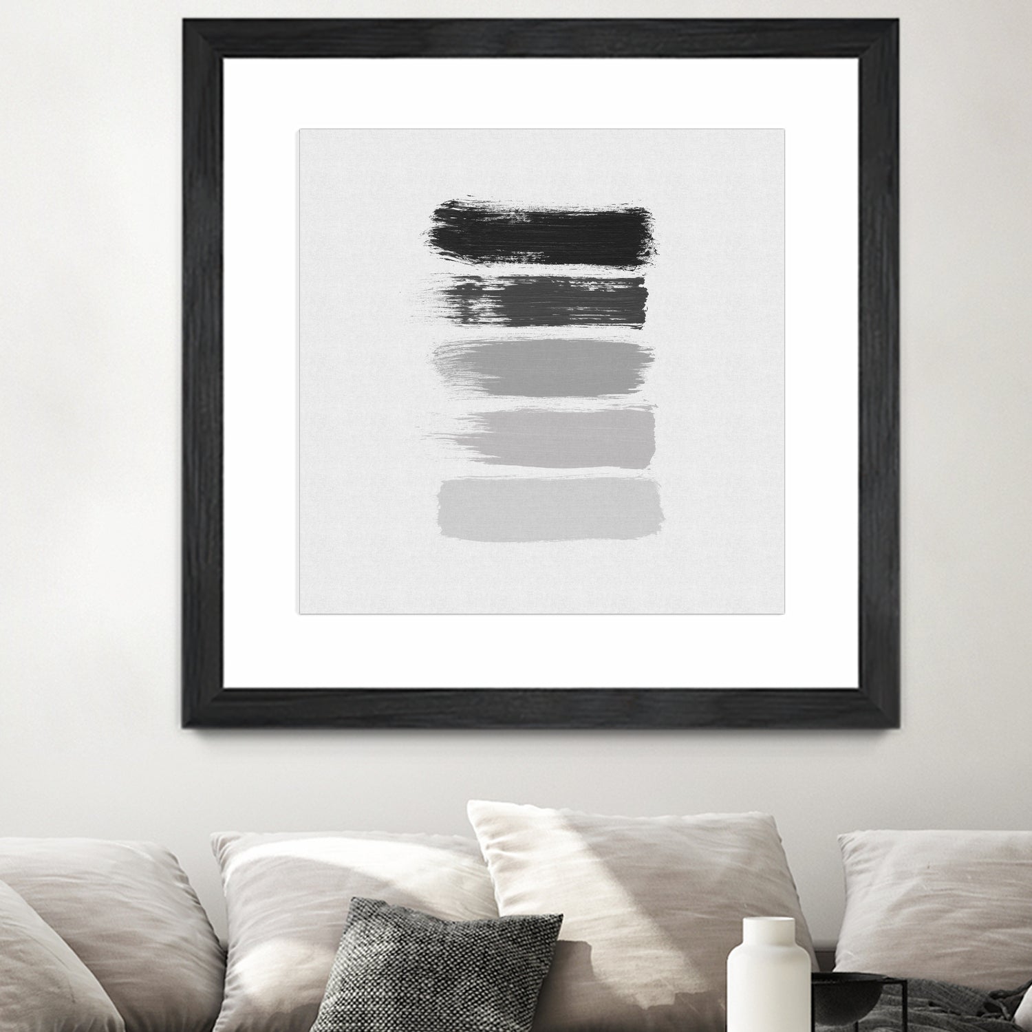 Black & White Stripes by Dana Shek on GIANT ART - white digital painting