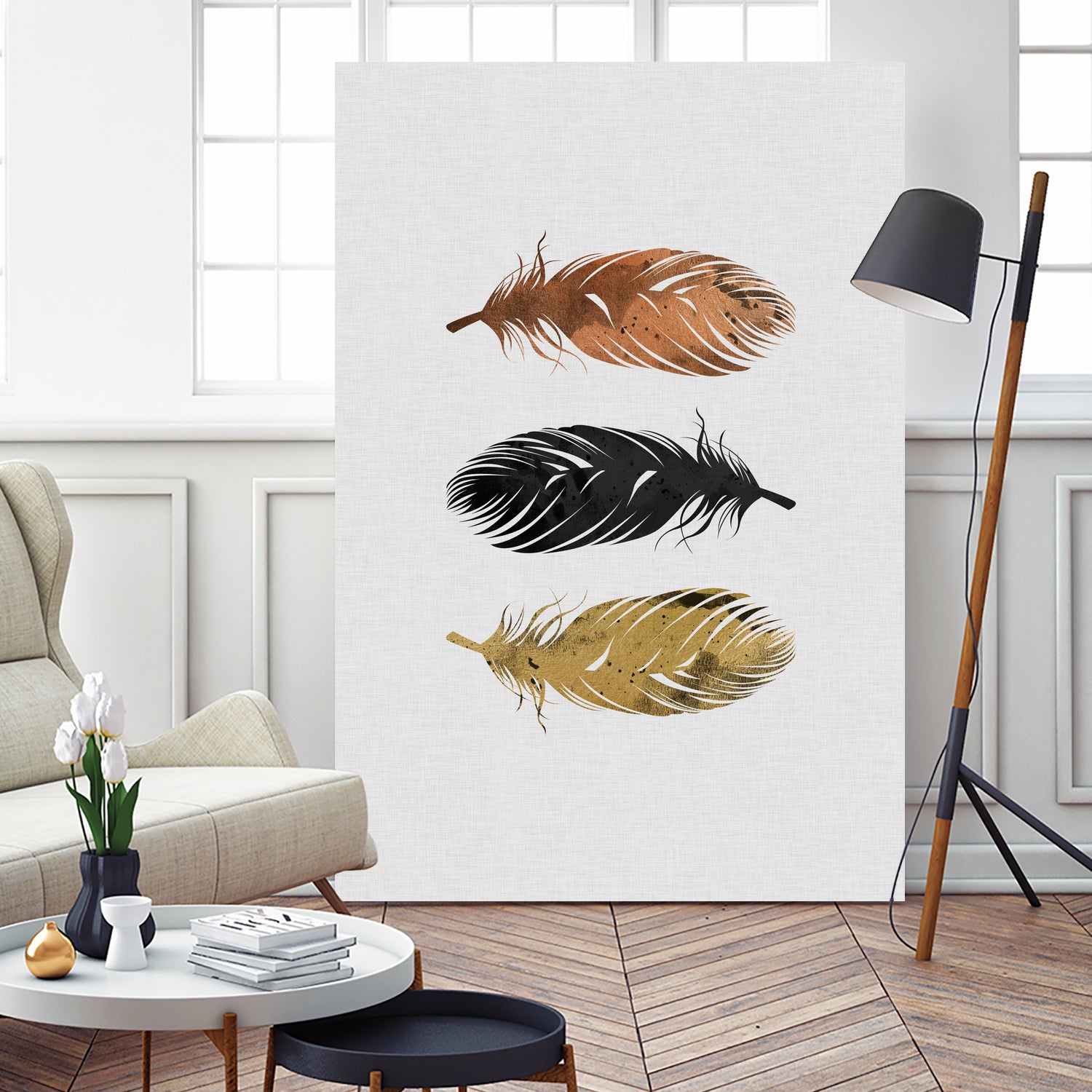 Feathers by Dana Shek on GIANT ART - white photo illustration