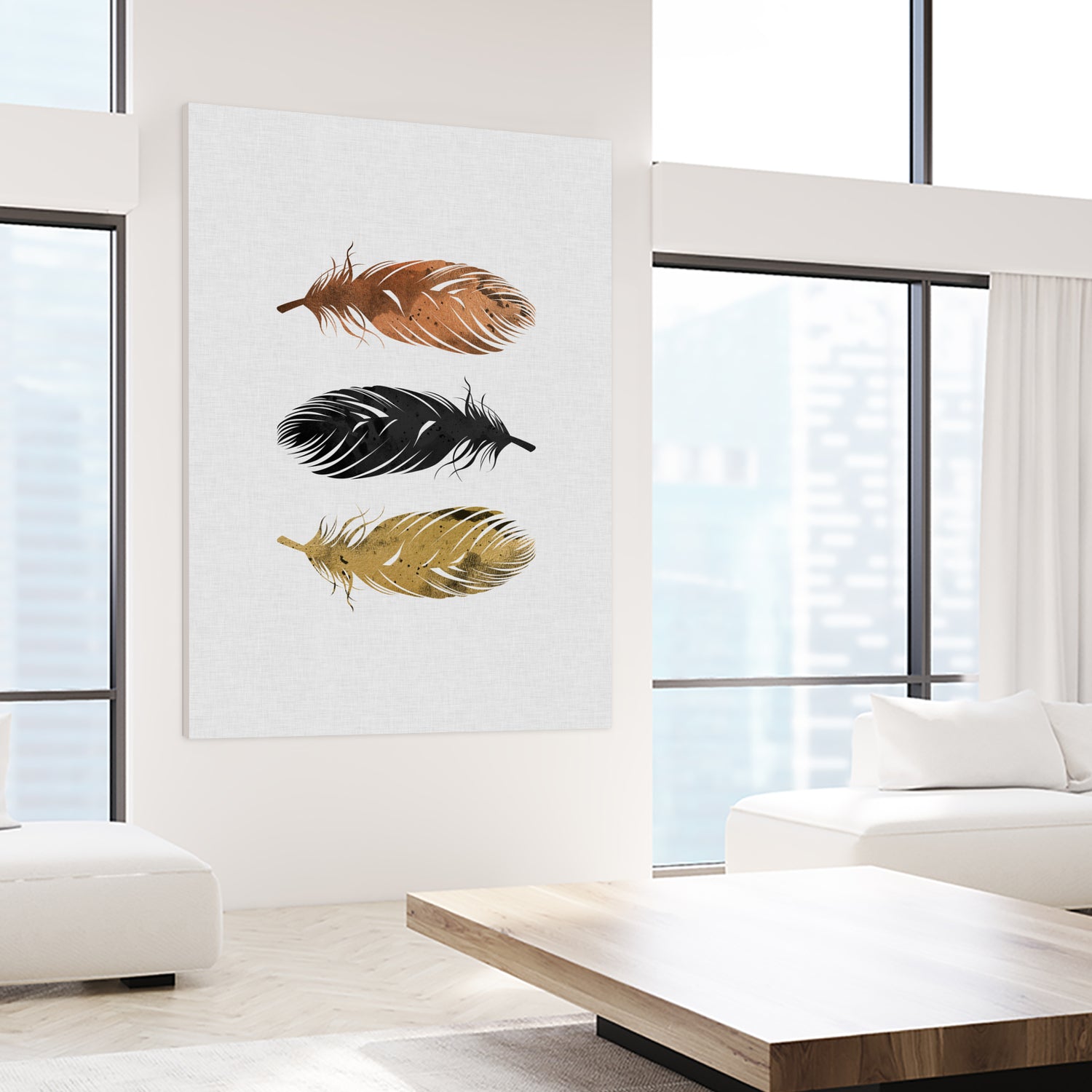 Feathers by Dana Shek on GIANT ART - white photo illustration