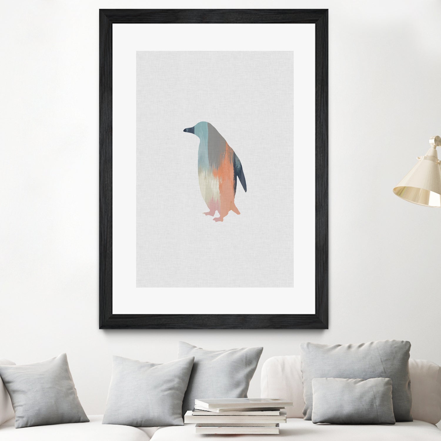 Pastel Penguin by Dana Shek on GIANT ART - white digital painting