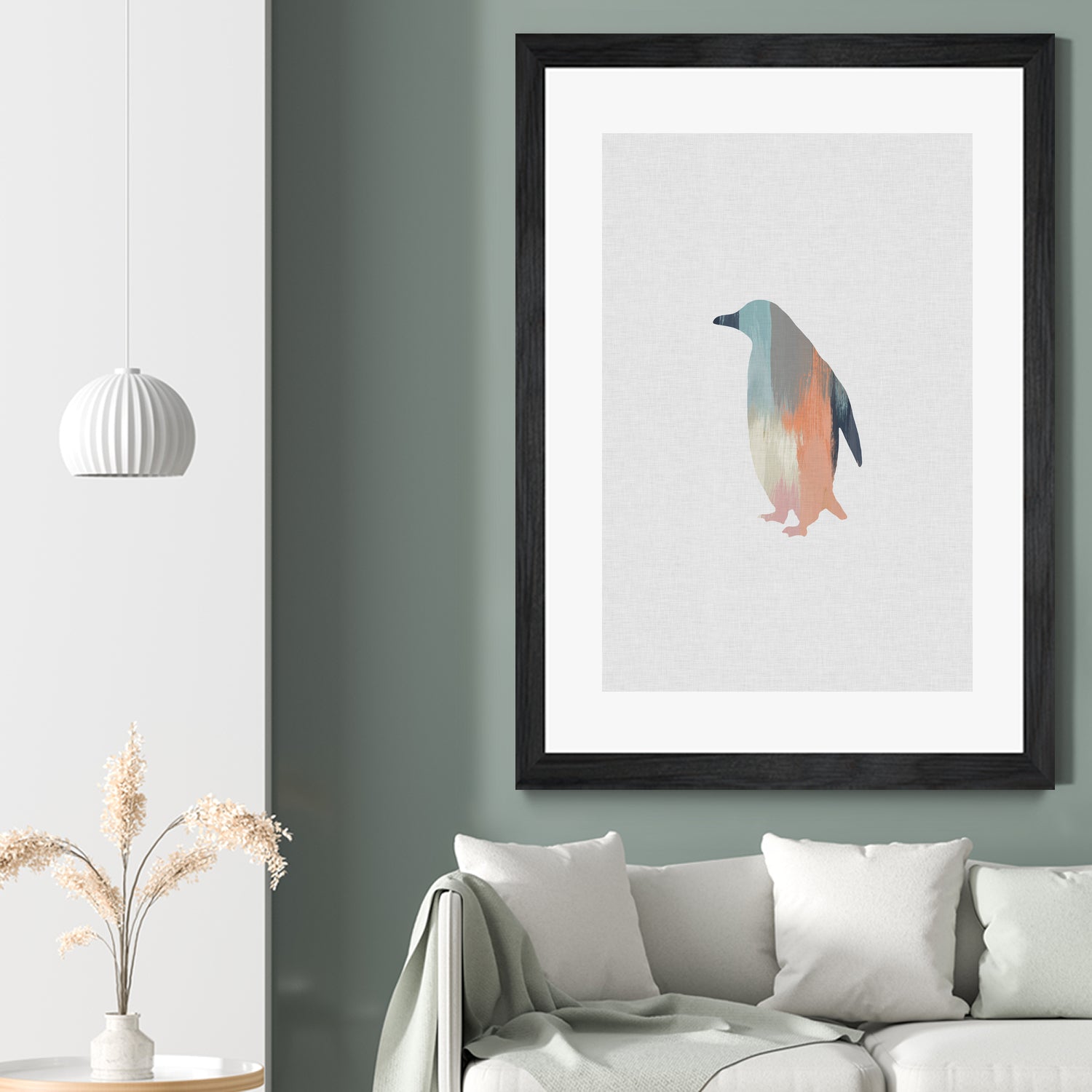 Pastel Penguin by Dana Shek on GIANT ART - white digital painting