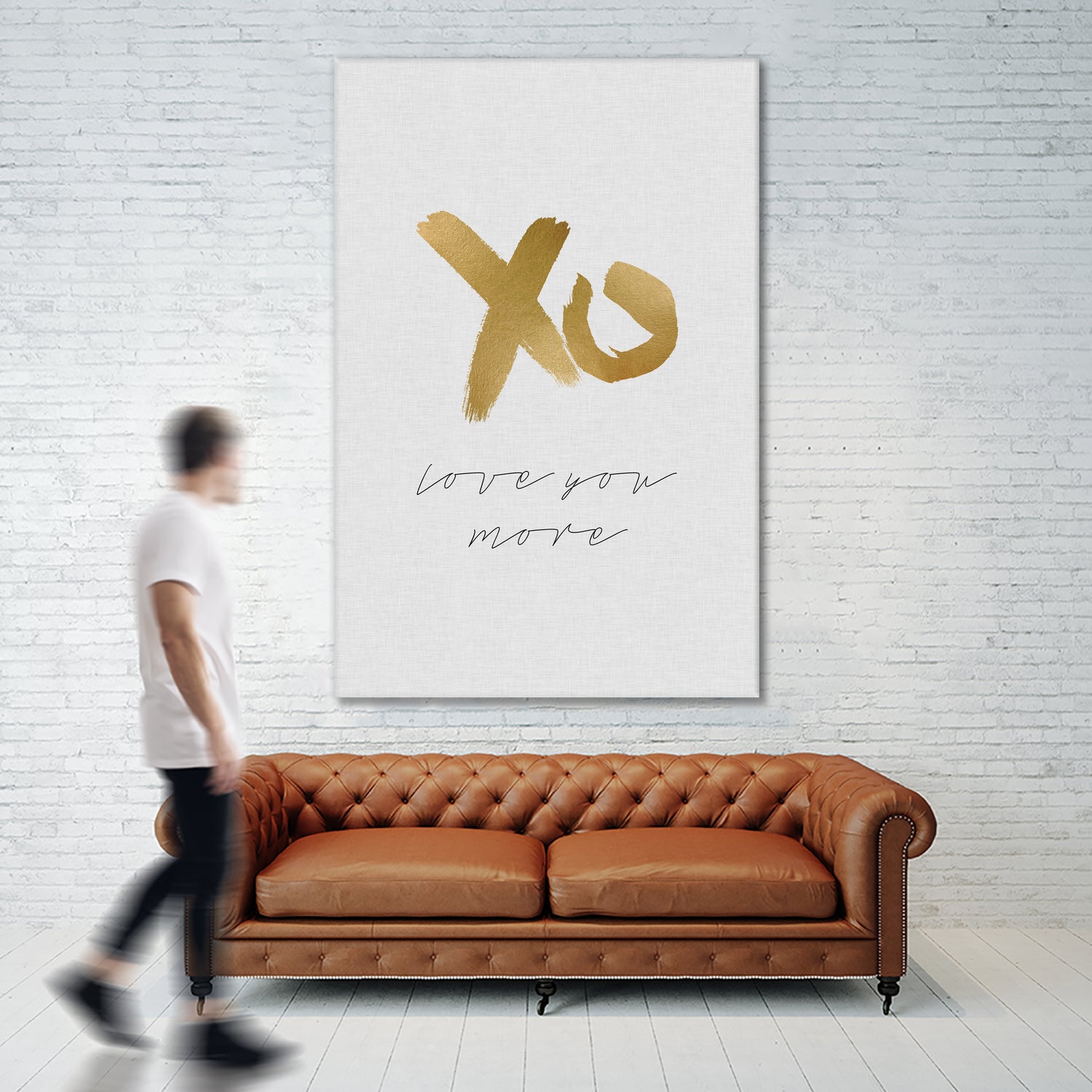 XO Love You More by Dana Shek on GIANT ART - white typography