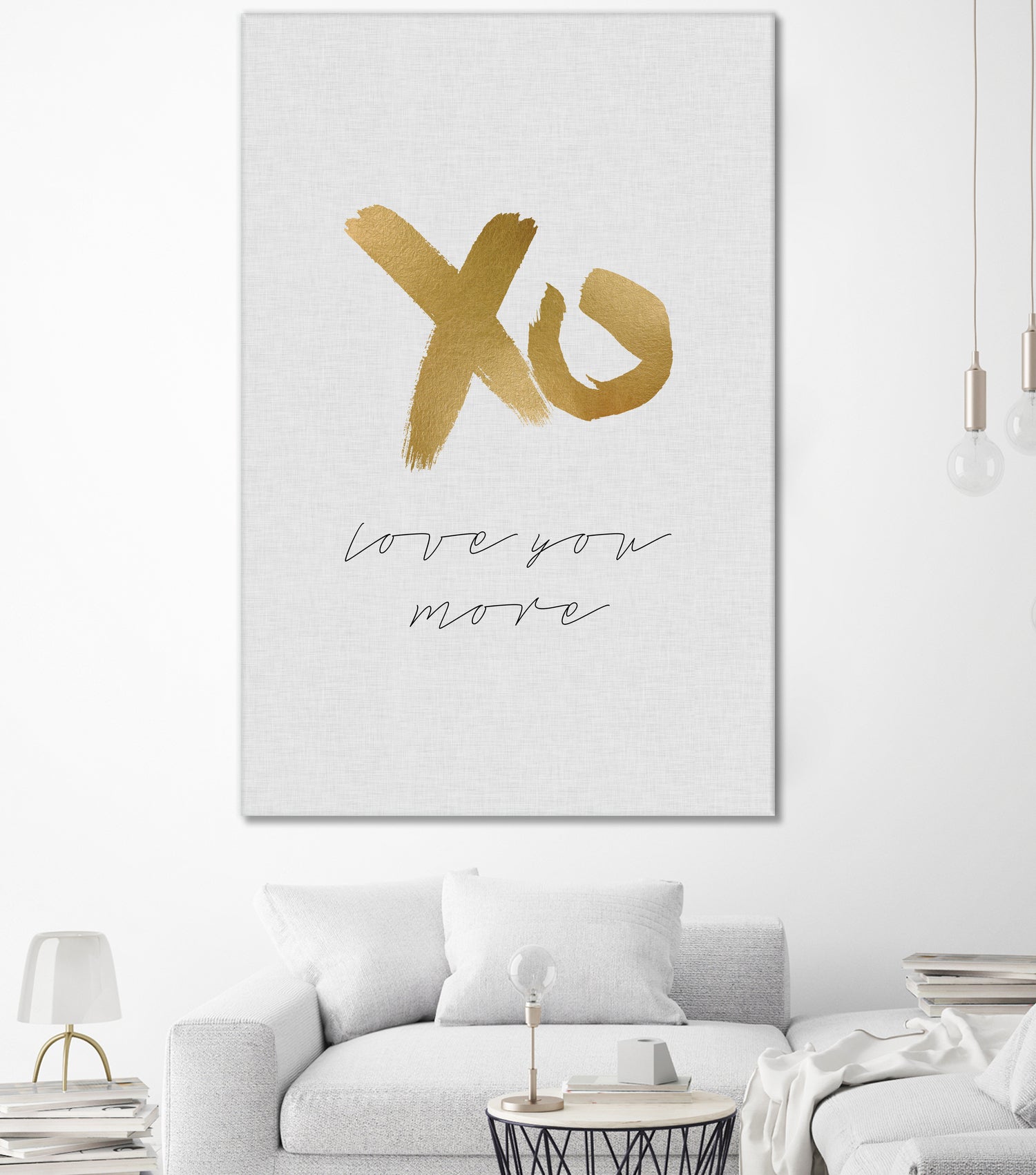 XO Love You More by Dana Shek on GIANT ART - white typography