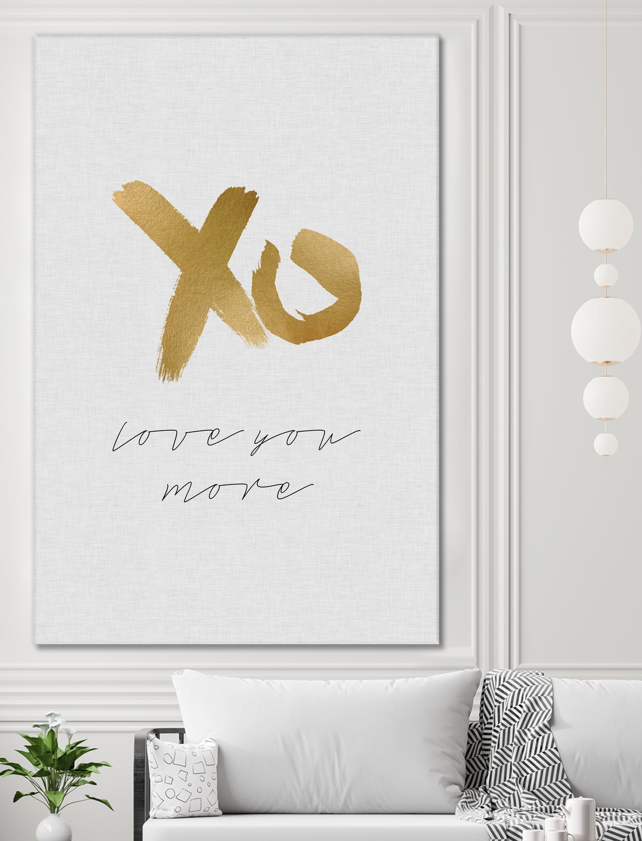 XO Love You More by Dana Shek on GIANT ART - white typography