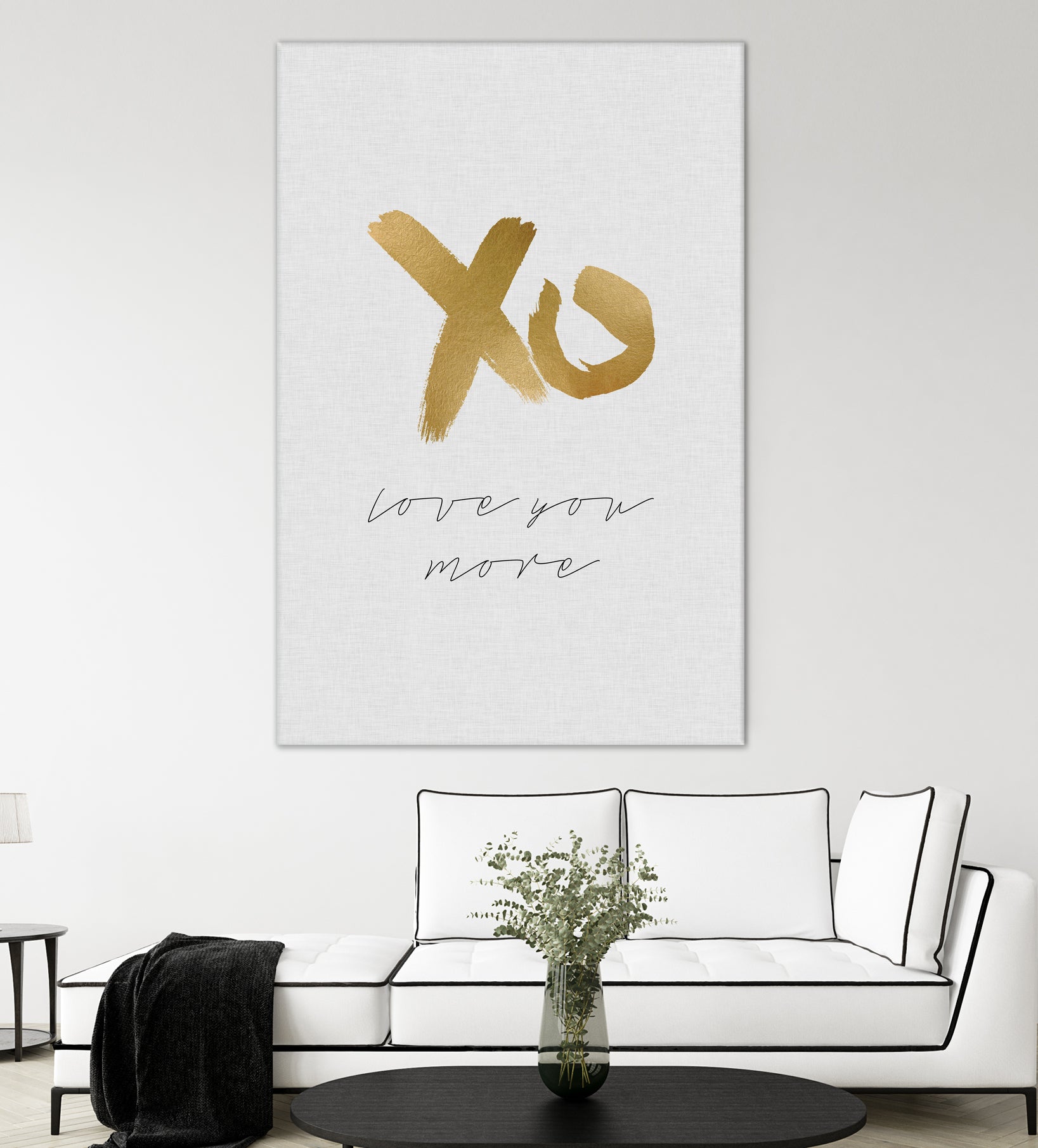 XO Love You More by Dana Shek on GIANT ART - white typography