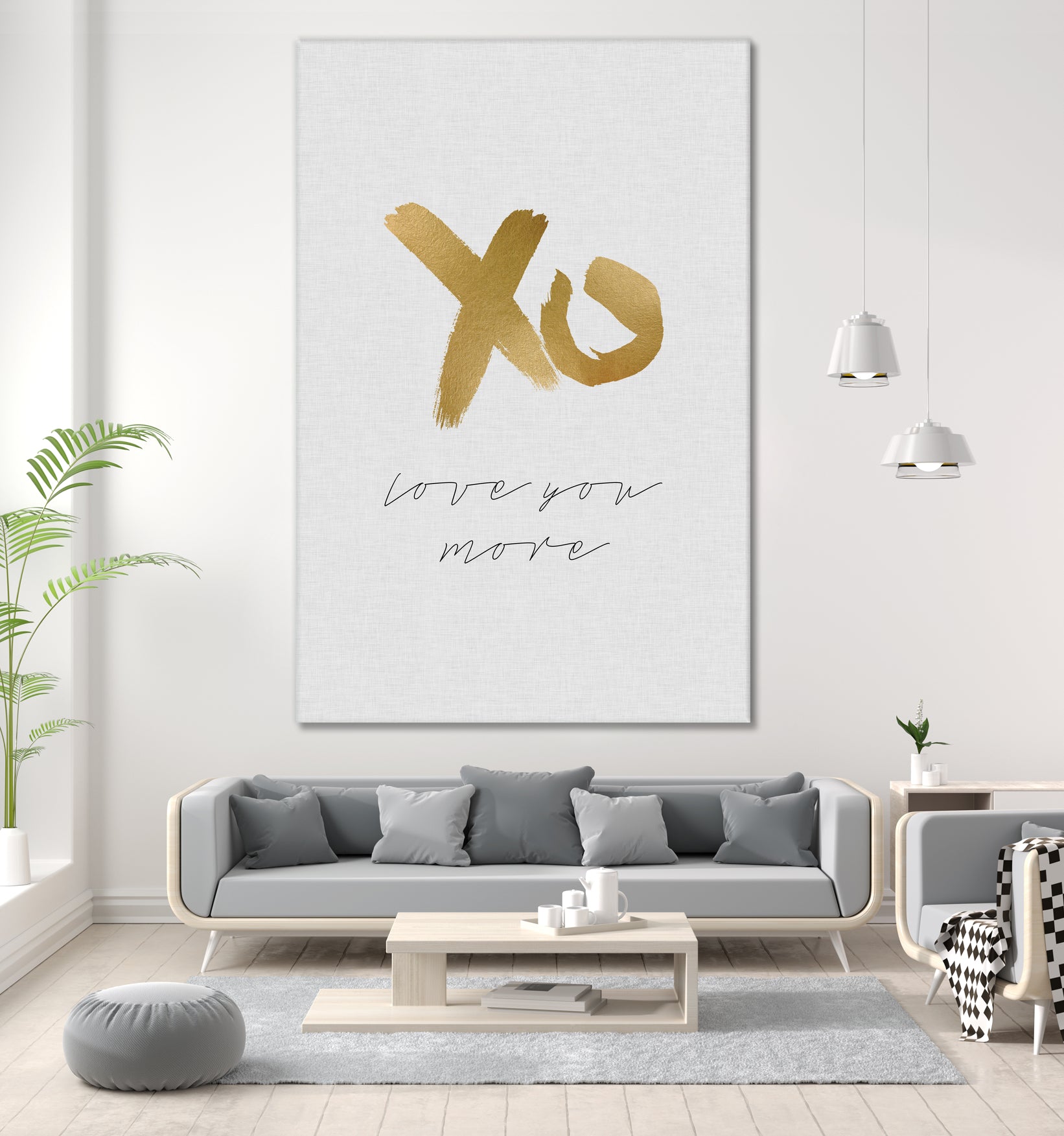 XO Love You More by Dana Shek on GIANT ART - white typography