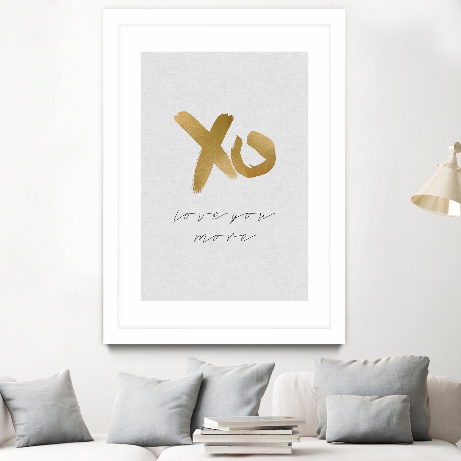 XO Love You More by Dana Shek on GIANT ART - white typography