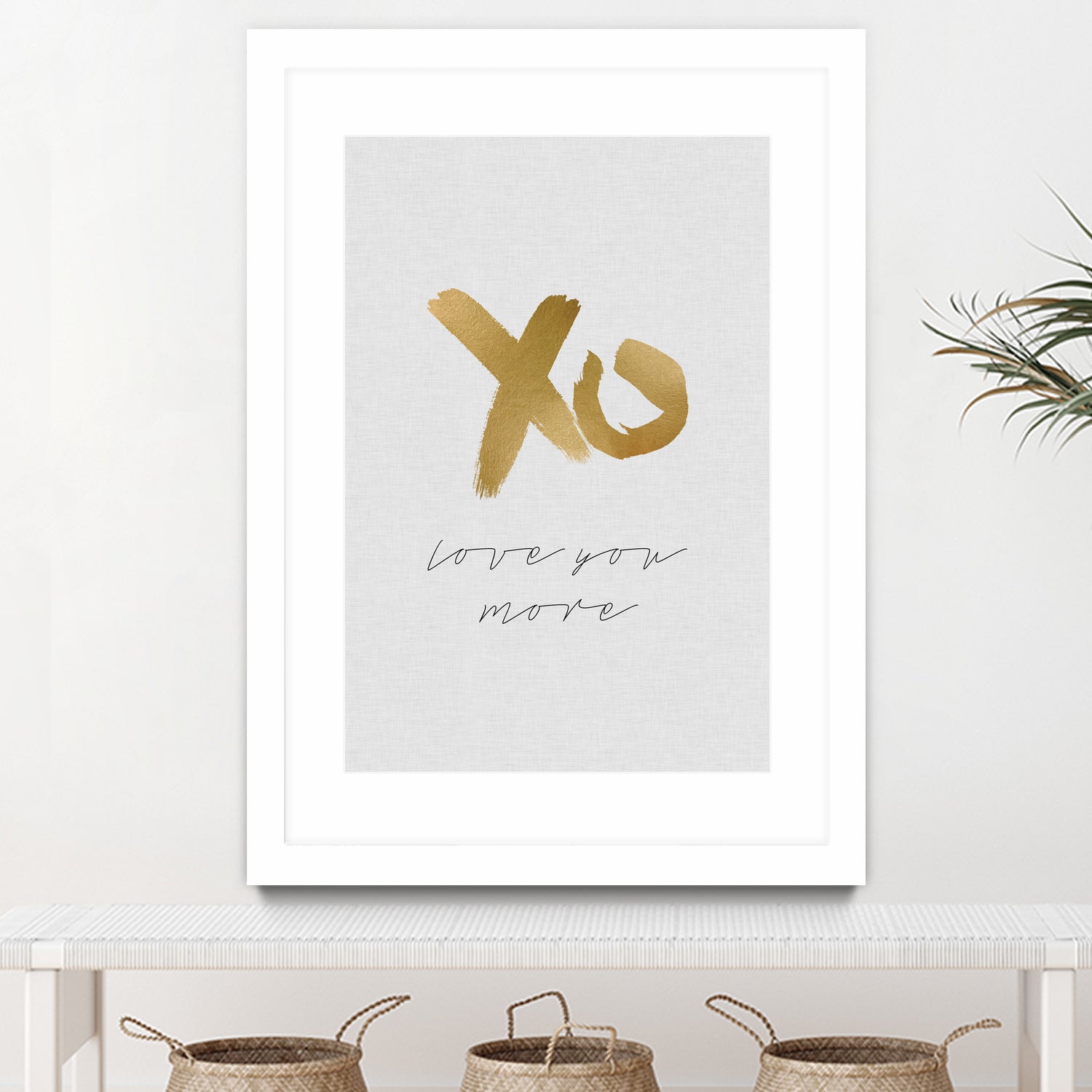 XO Love You More by Dana Shek on GIANT ART - white typography