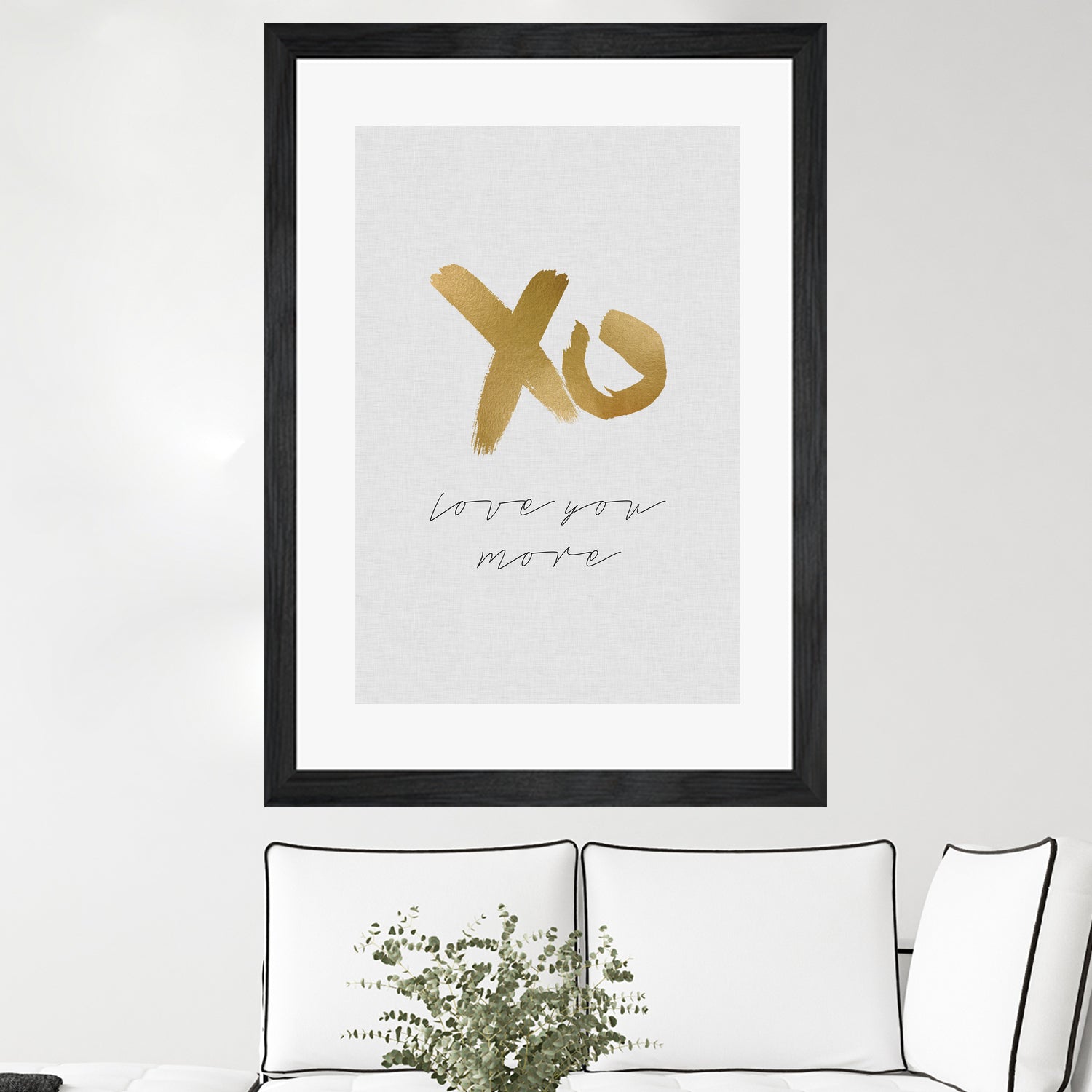 XO Love You More by Dana Shek on GIANT ART - white typography