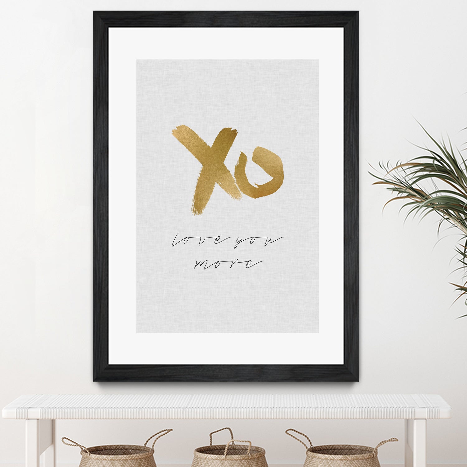 XO Love You More by Dana Shek on GIANT ART - white typography