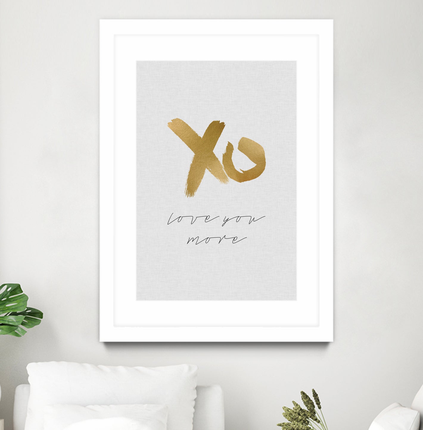 XO Love You More by Dana Shek on GIANT ART - white typography