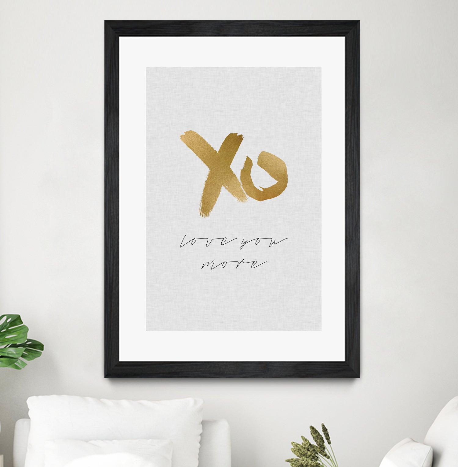 XO Love You More by Dana Shek on GIANT ART - white typography