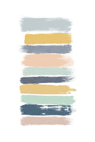 Pastel Stripes by Dana Shek on GIANT ART - white digital painting