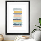 Pastel Stripes by Dana Shek on GIANT ART - white digital painting