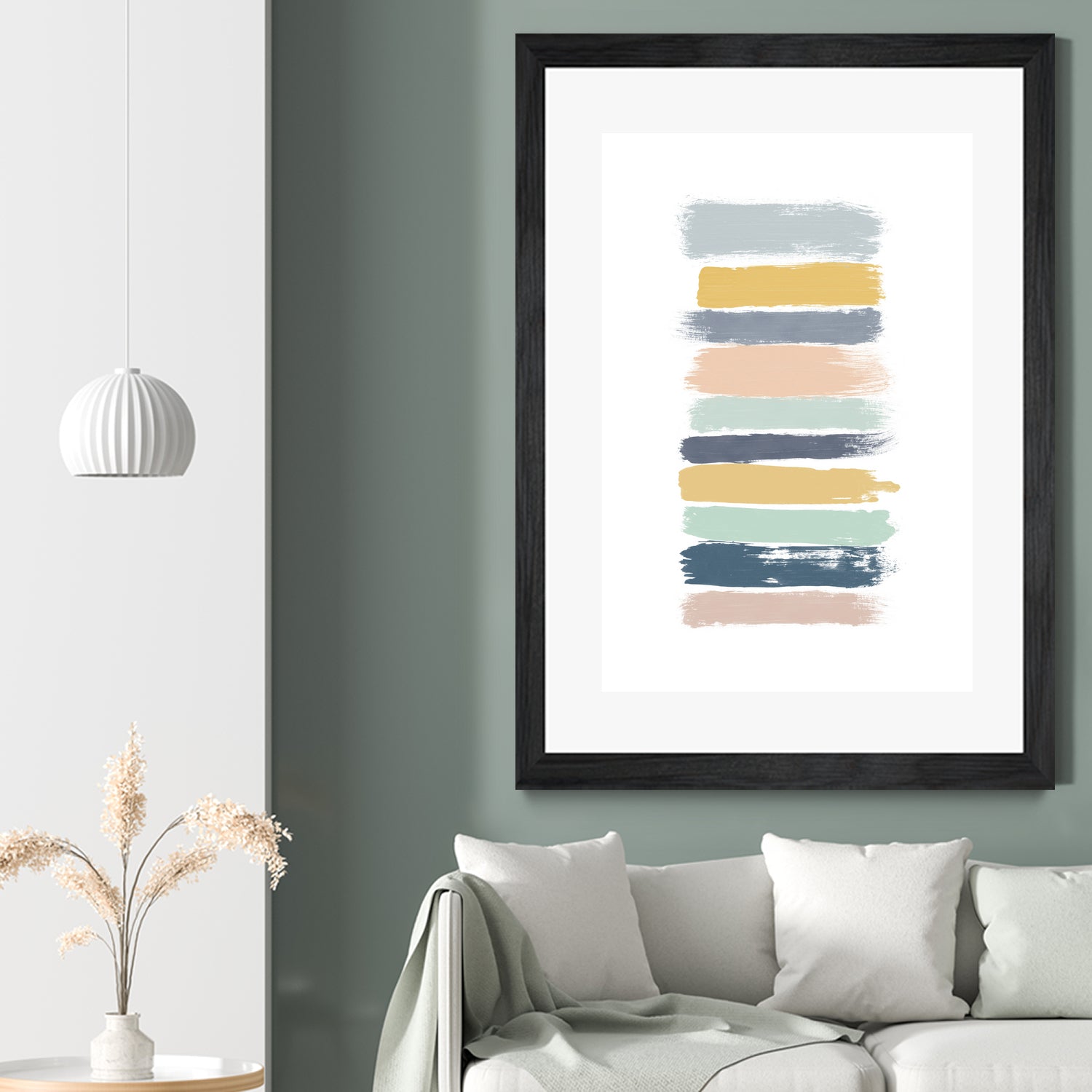 Pastel Stripes by Dana Shek on GIANT ART - white digital painting