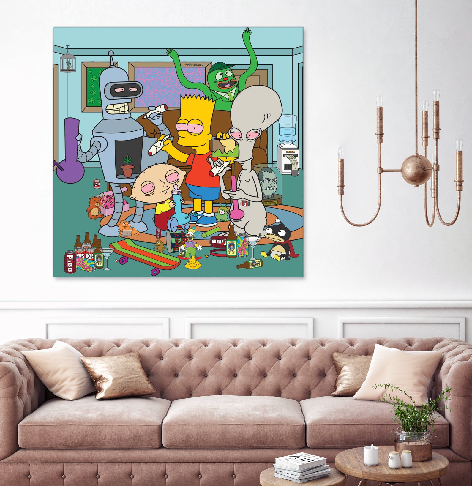 Cartoon Stoners by Proper Ganders on GIANT ART - blue vector illustration