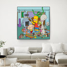 Cartoon Stoners by Proper Ganders on GIANT ART - blue vector illustration