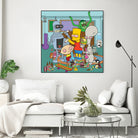 Cartoon Stoners by Proper Ganders on GIANT ART - blue vector illustration