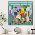 Cartoon Stoners by Proper Ganders on GIANT ART - blue vector illustration