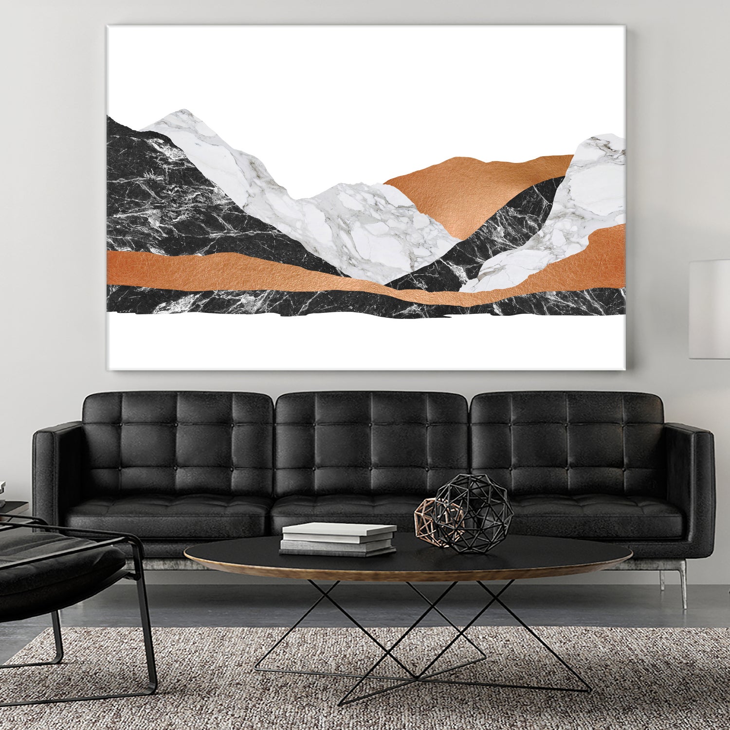 Marble Landscape I by Dana Shek on GIANT ART - white digital painting