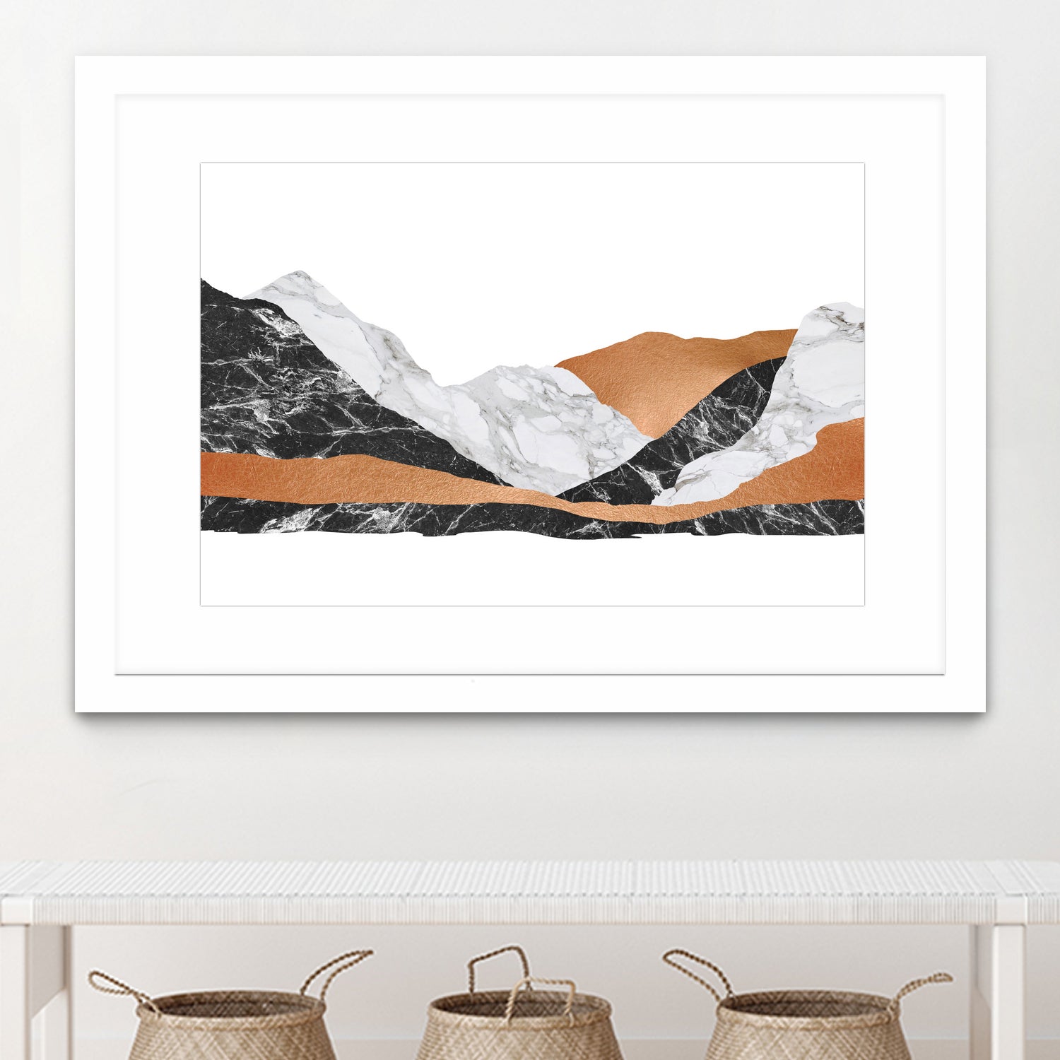 Marble Landscape I by Dana Shek on GIANT ART - white digital painting