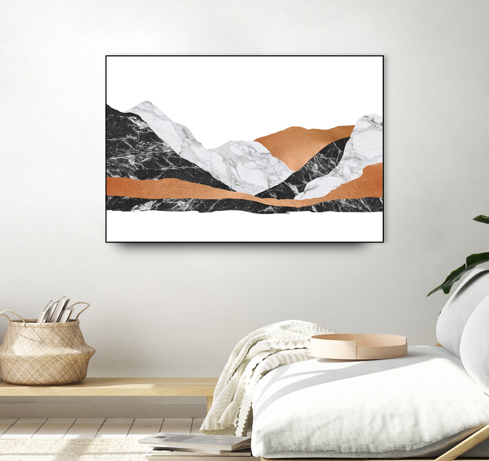 Marble Landscape I by Dana Shek on GIANT ART - white digital painting