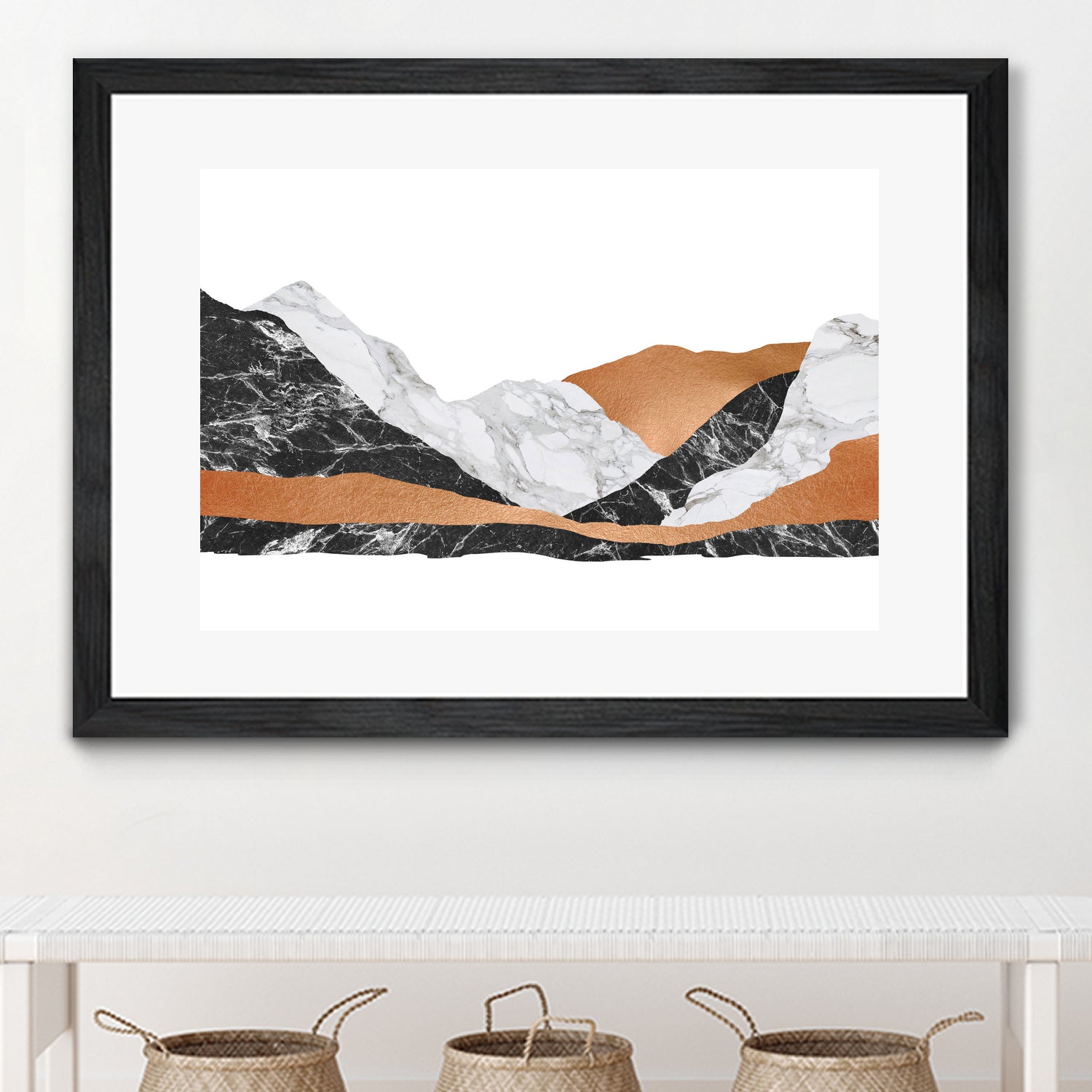 Marble Landscape I by Dana Shek on GIANT ART - white digital painting