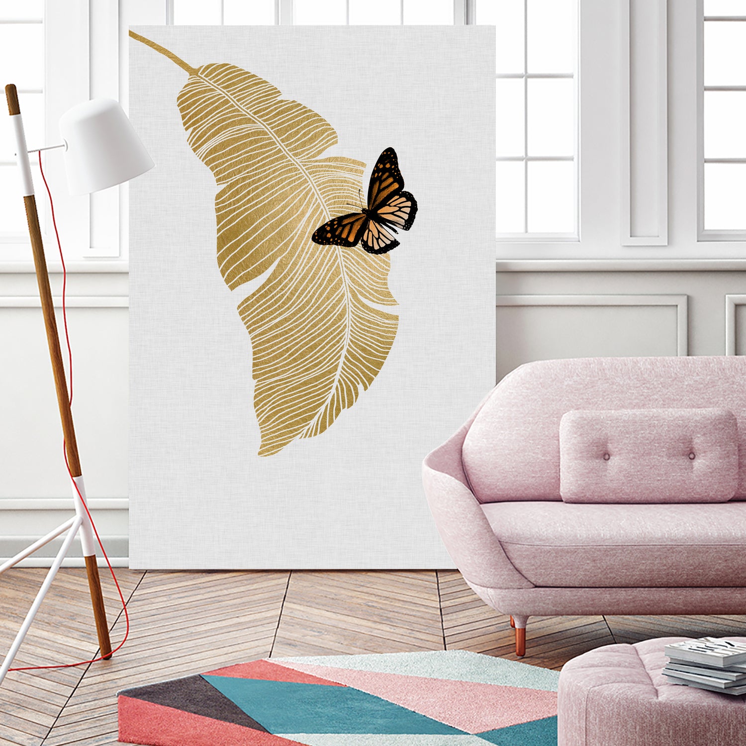 Butterfly & Palm by Dana Shek on GIANT ART - white digital painting