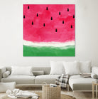 Watermelon Abstract by Dana Shek on GIANT ART - white digital painting