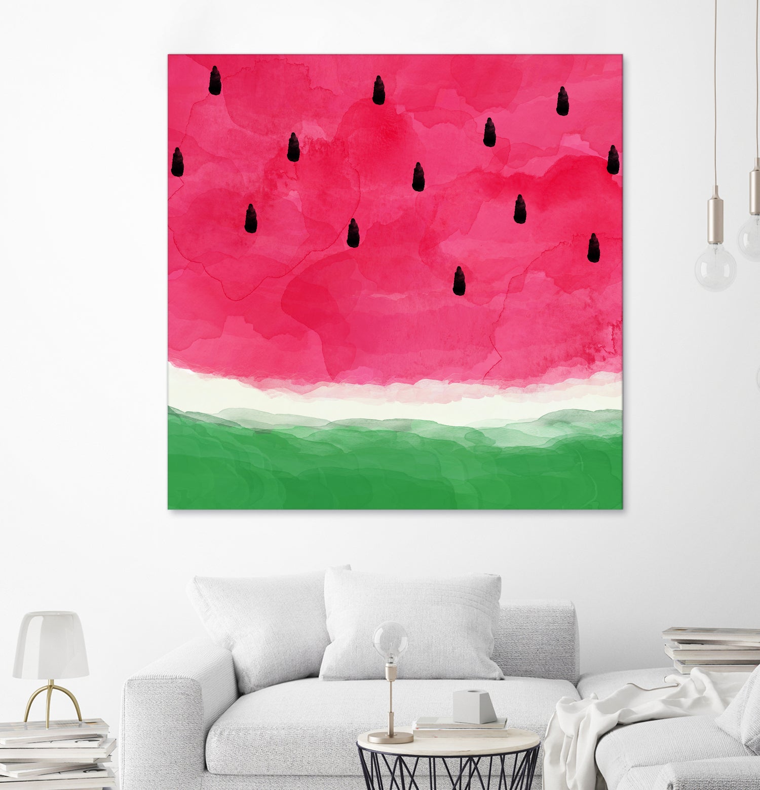 Watermelon Abstract by Dana Shek on GIANT ART - white digital painting