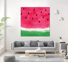 Watermelon Abstract by Dana Shek on GIANT ART - white digital painting