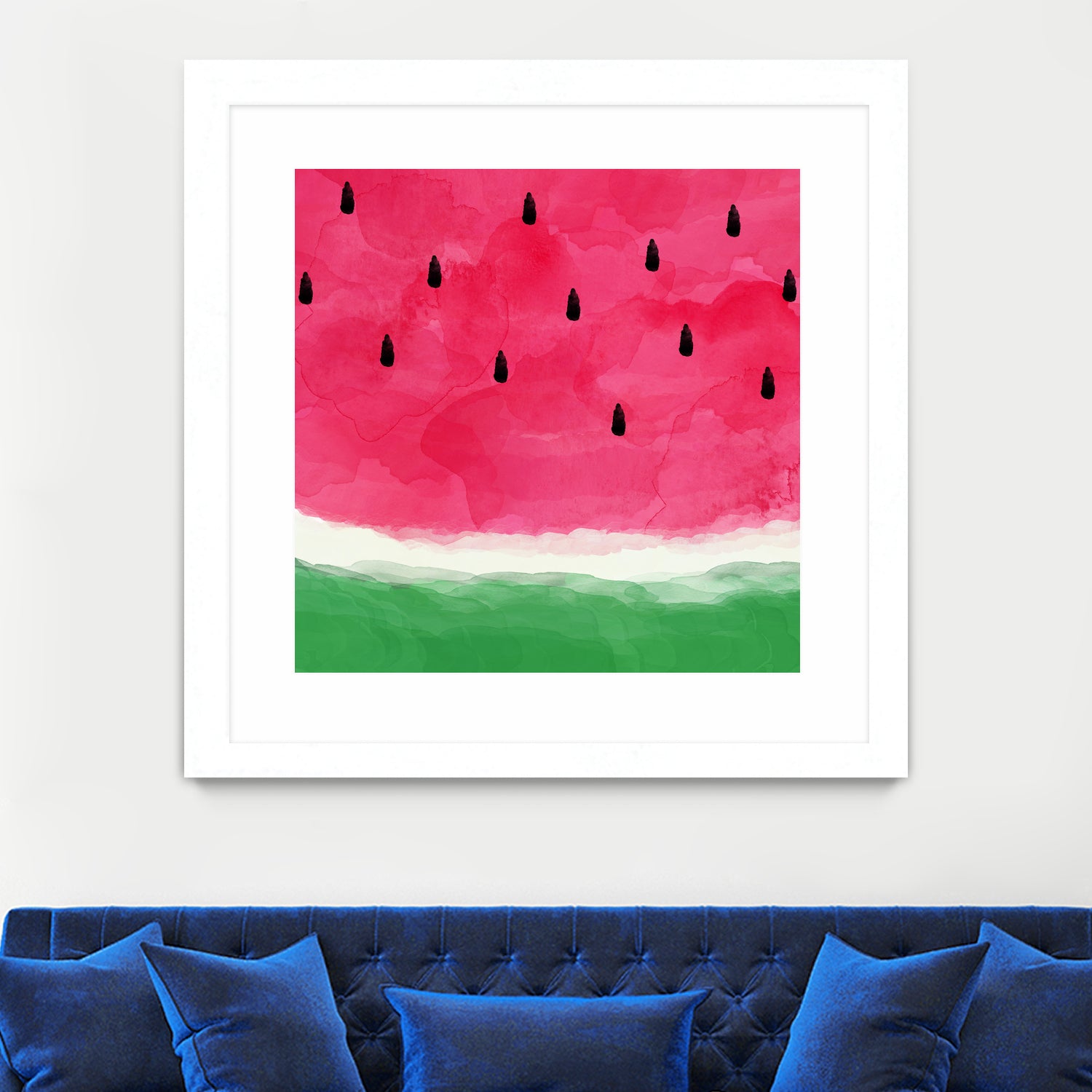 Watermelon Abstract by Dana Shek on GIANT ART - white digital painting