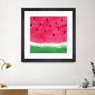 Watermelon Abstract by Dana Shek on GIANT ART - white digital painting