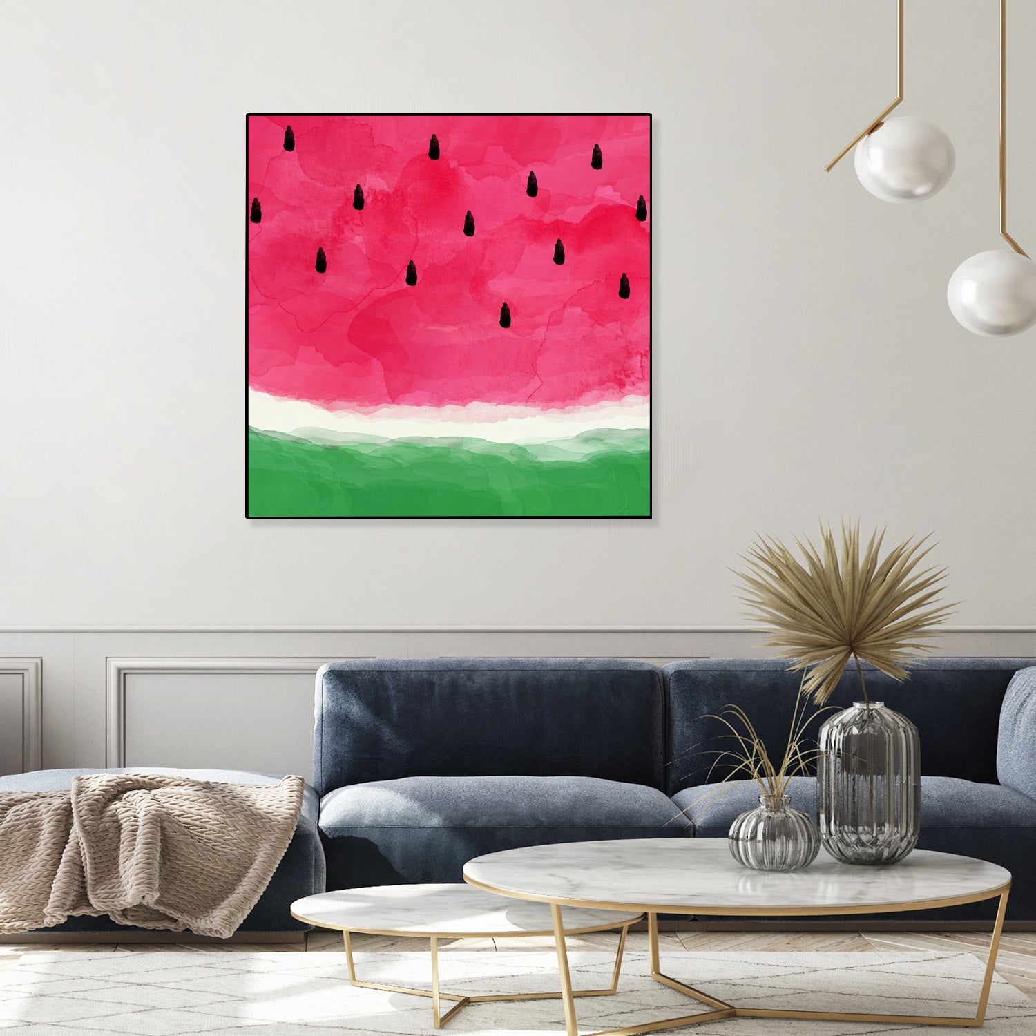 Watermelon Abstract by Dana Shek on GIANT ART - white digital painting