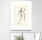 YOGA SKULLS003 by Ballpointpen Illustrator on GIANT ART - white mixed media