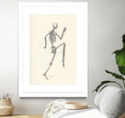 YOGA SKULLS003 by Ballpointpen Illustrator on GIANT ART - white mixed media